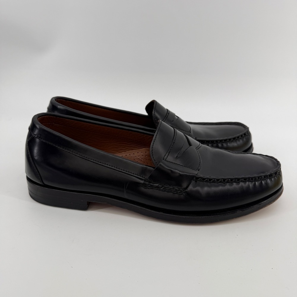 Allen Edmonds Walden Loafers Mens 11.5 C Black Leather Penny Classic Dress Shoes - Picture 2 of 8